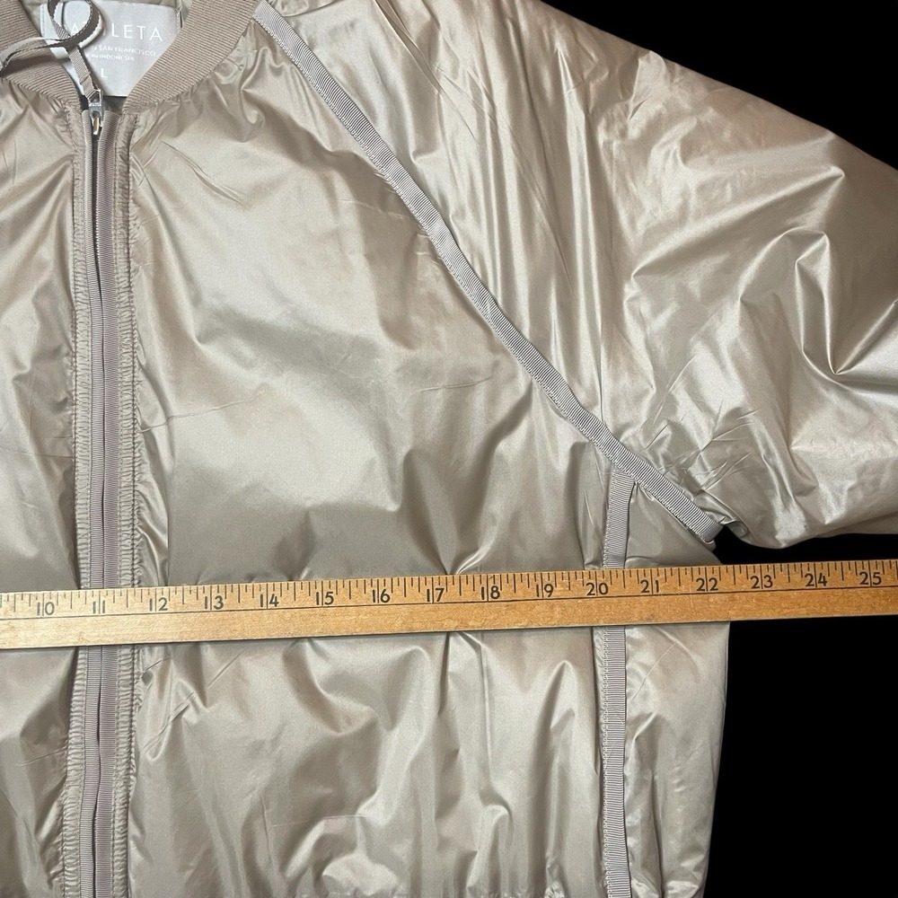 Athleta Summit Parka Jacket Coat Women's L Soft Gold Packable Lightweight - Picture 7 of 11